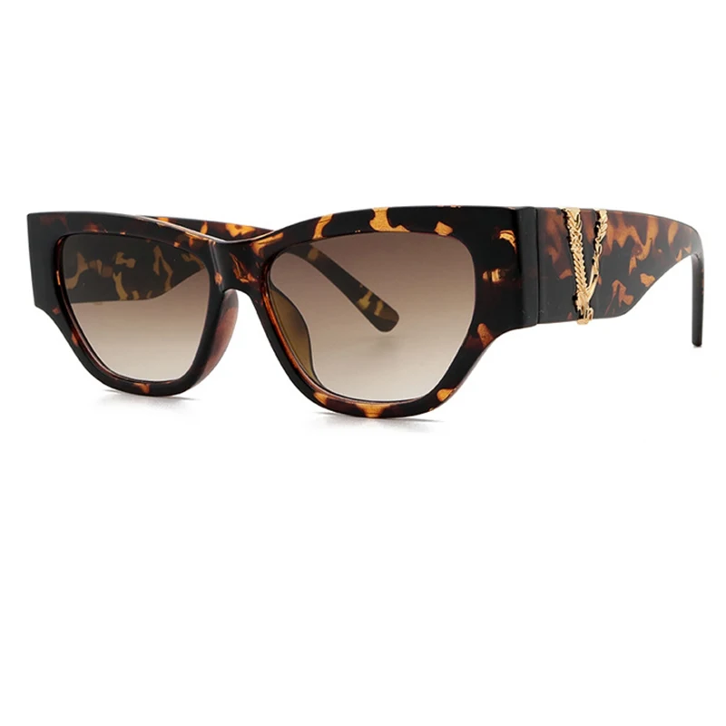 

2021 Retro Sunglasses Women New Fashion Brand Cat Eye Sun Glasses Female Shades Vintage Glasses Oculos De Sol Feminino UV400