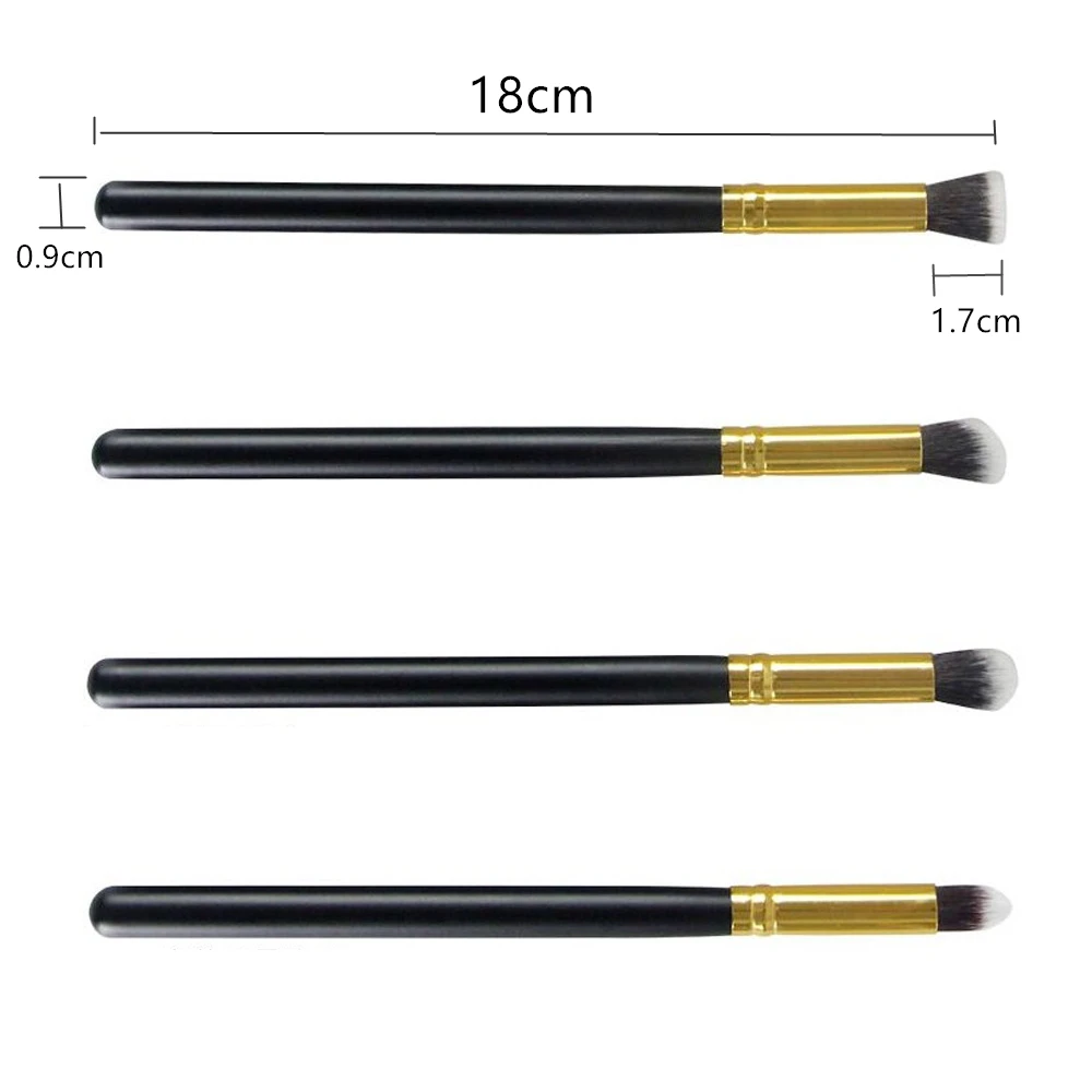 4Pcs/Set New Professional Eye Makeup Brushes Set Pink Handle Eyeshadow Powder Makeup Face Blending Brush Beauty Tools