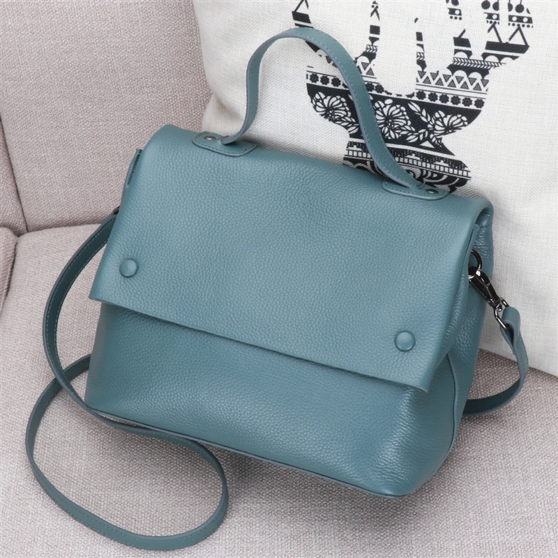 Кожаная сумка женская 2020 Новые осенне зимние модели первый слой из воловьей кожи