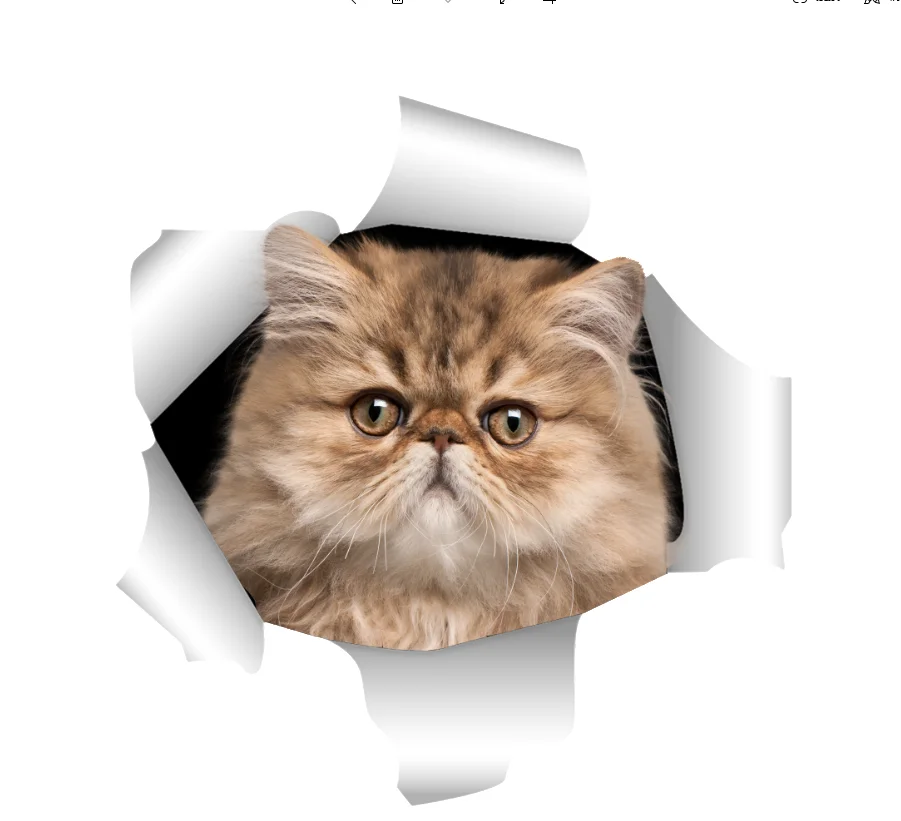 

Cute 3D Cat Stickers Hole View Vivid Cat PVC Car Stickers and Decals Home Wall Bathroom Toilet Stickers Car Styling Stickers