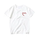 С принтом в виде надписи Love на каждый день в стиле Харадзюку для женщин футболка на лето с коротким рукавом футболки для девочек на каждый день с круглым вырезом и мультяшным рисунком Femme футболки