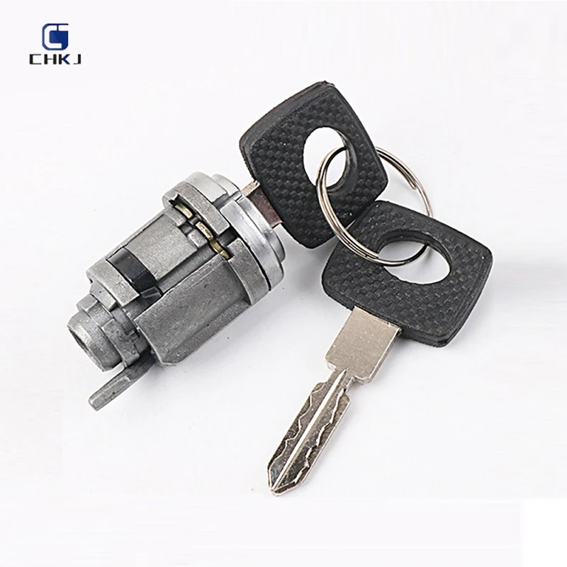 

CHKJ Car Ignition Lock Cylinder Barrel Lock Core with 2 Key For Mercedes Benz W124 C124 W201 S124 Anti-Theft Milling Door Lock