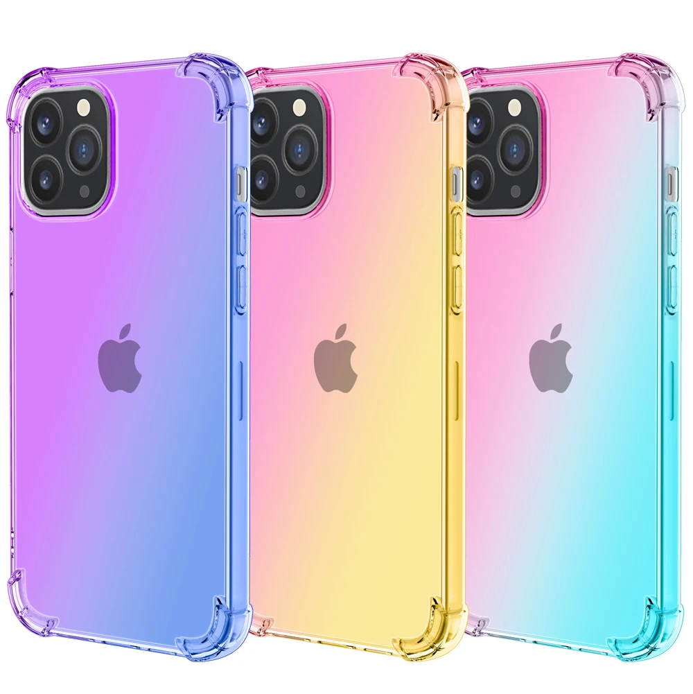 Противоударный чехол для IPhone 12 11 Pro Max XR XS X 8 7 6 Plus силиконовый Apple 12Pro 11Pro плюс 7p 6S 5S SE