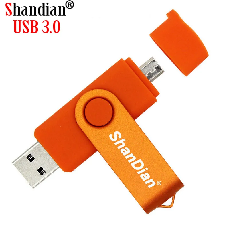 SHANDIAN флэш накопитель USB 3 0 OTG 4 ГБ 8 16 32 64 ГБ|USB флэш-накопители| |