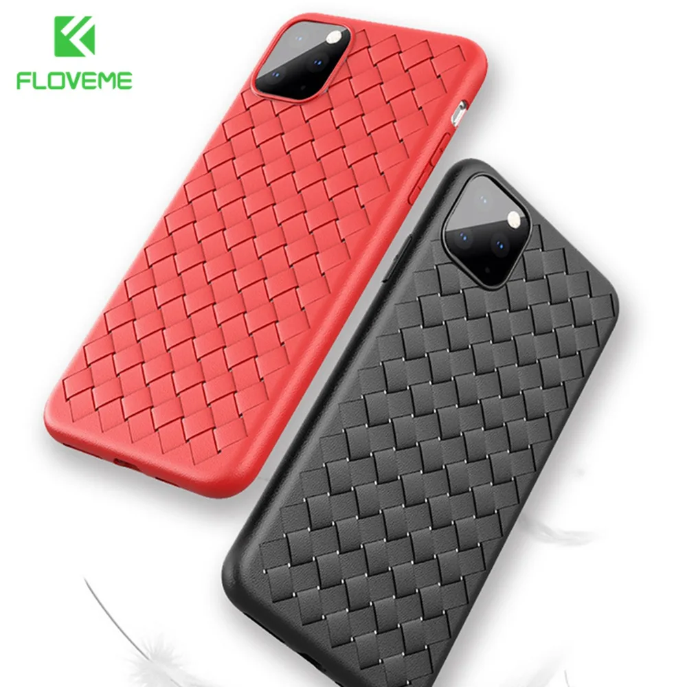 Floveme тканые сетки PU чехол для iPhone X 10 для iphone 8 7 6 S 6 Plus Чехол из мягкой кожи беспроводной зарядки телефона оболочек Интимные аксессуары чехол на айфон 7 6 6S Plus чехол на айфон X 11 Pro Max Case