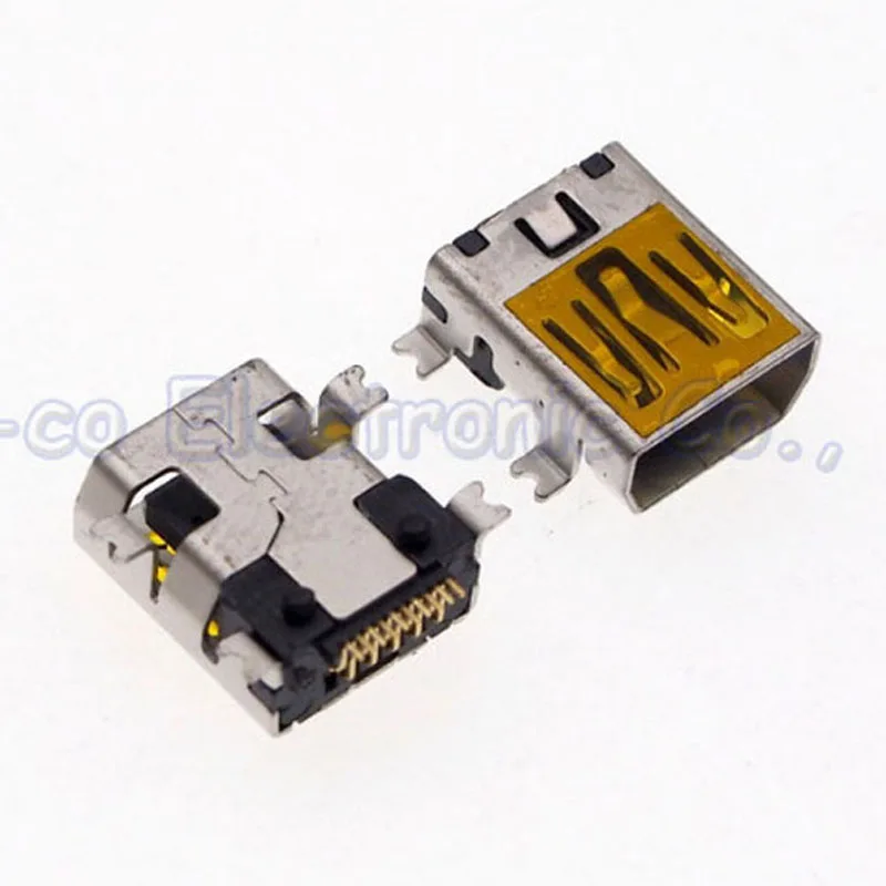 Гнездовой разъем Mini usb 10PIN 10p 100 шт. mini для Philips 4 SMD Feet|mini 10pin|usb connectorfemale connector |