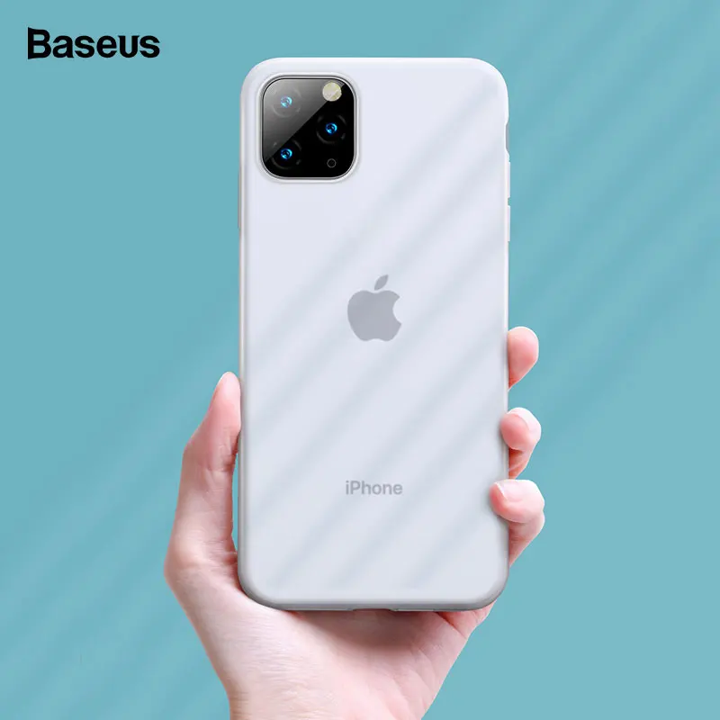 Роскошный чехол Baseus для телефона iPhone 11 Pro Max, мягкая Жидкая силиконовая задняя крышка для iPhone, Ультратонкий чехол, чехол, Fundas Capa