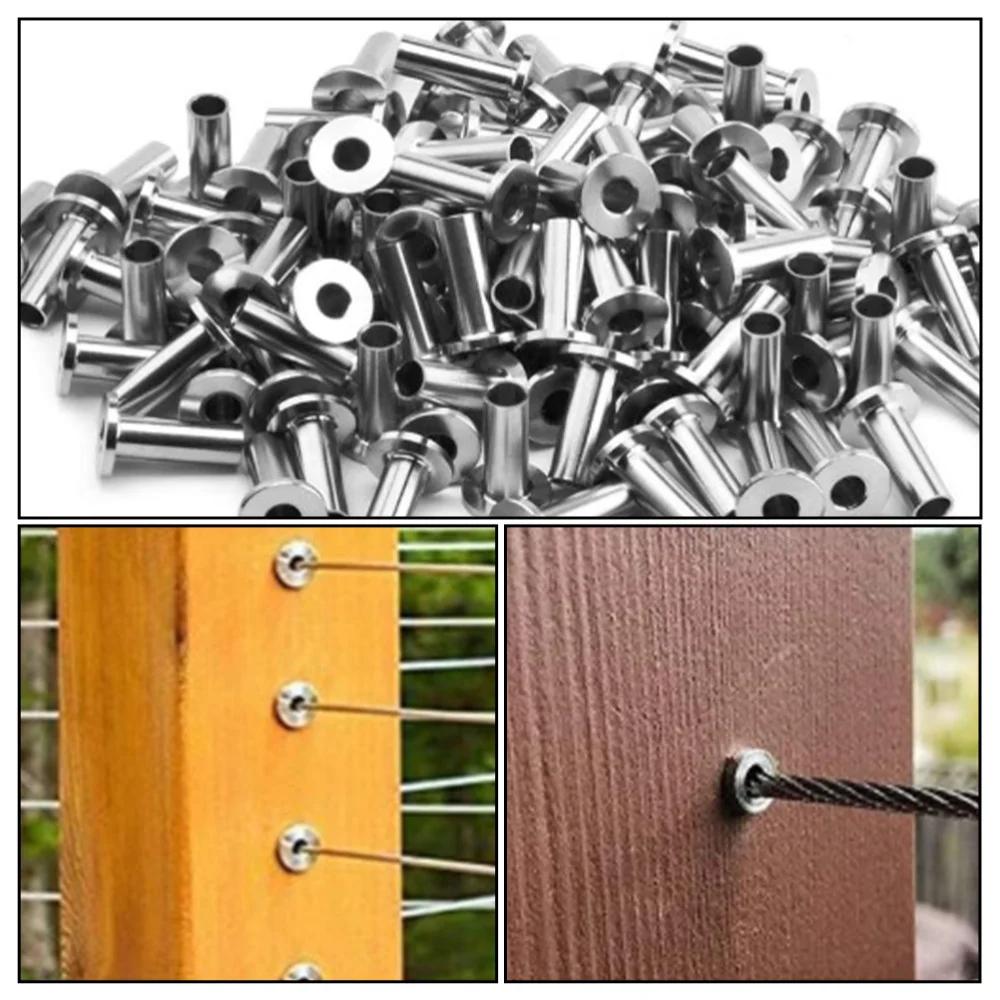 

65pcs DIY Balustrade Cable Protector Wire Protective Sleeve with 1pc Drill Bit