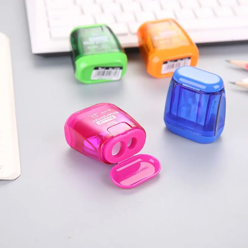 

Classical Double Hole Mechanical Pen Pencil Sharpener Stationery Office Student School Supplies Korean Kids Gift C5AE