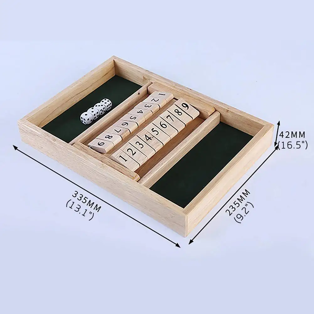 

Closed Box Game Adult 2 Or 4 Players Double Board Dice Game Children Home Education Math Strategy Game