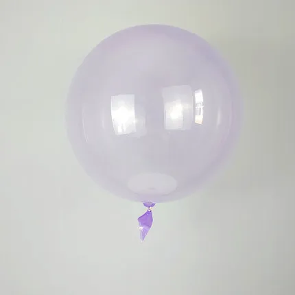 1pcs18/24/36 дюймов без складок с украшением в виде кристаллов волна воздушные шары для украшения вечеринок прозрачный гелия цветные лампочки, бальное свадебное украшение - Цвет: purple
