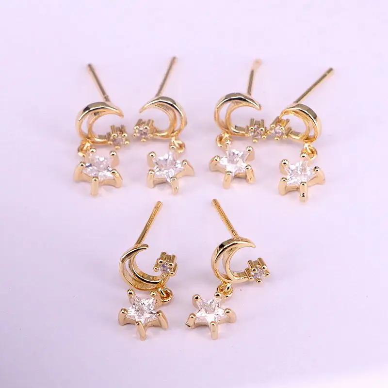 6 пар модные женские серьги ювелирные украшения микро ПАВЕ циркониевые милые
