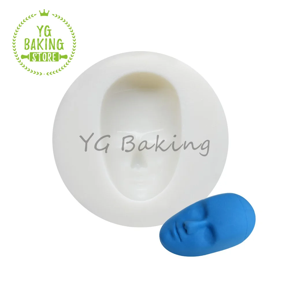 

Dorica Mini Size Face Design Silicone Mold Fondant Candy Mould Cake Decorating Tools Kitchen Accessories Baking Supplies