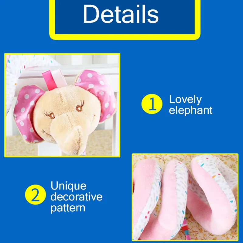 

Baby Spiral Mobile Rattle Cartoon Educational Toy Child Bedside Rattle For Beds Kids Infants Strollers Bedside