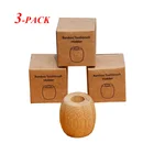 Экологичный бамбуковый держатель зубной щетки многоразовая деревянная зубная щетка подставка для ванной комнаты натуральные веганские аксессуары для зубной щетки Инструменты