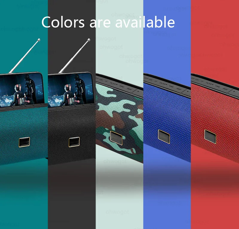 

High Power 40W Bluetooth Speaker Stand enceinte Wireless Column Outdoor Portable TWS Subwoofer Sport Sound Bar With Phone Holder