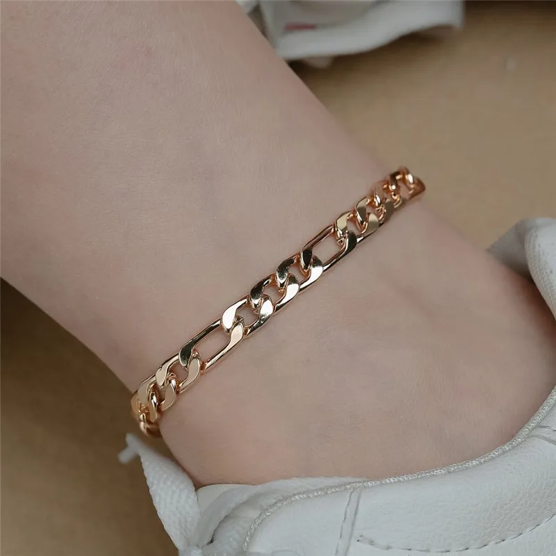 

New Arrival Gold Cuban Chain Anklets For Women Punk Style Foot Jewelry Leg Ankle Bracelets Wholesale
