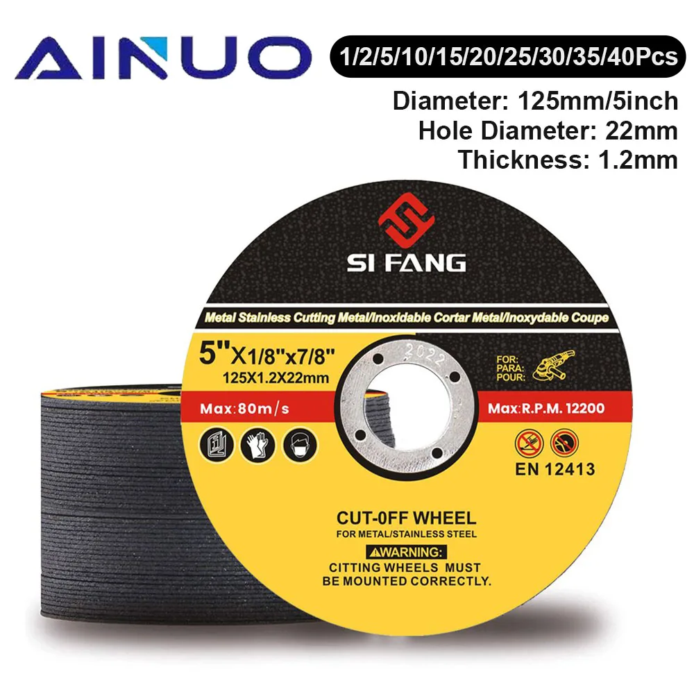 

Шлифовальный диск для металла, 125 мм, 5 дюймов, из нержавеющей стали, ультратонкие полимерные лезвия, угловая шлифовальная машина, 2 шт.-500 шт.