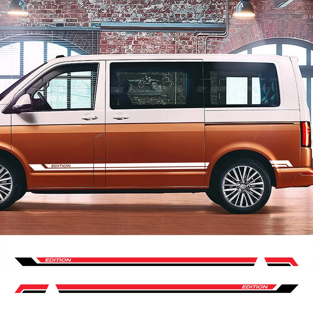 Наклейки на боковую дверь автомобиля для Volkswagen Multivan T5 T6 автомобильная виниловая