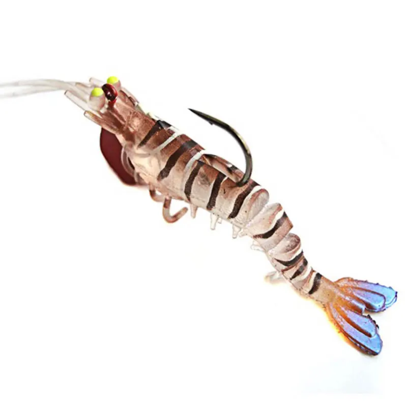 Мягкая рыболовная приманка в виде креветок из термопластичной резины 1 шт. 5 см/7