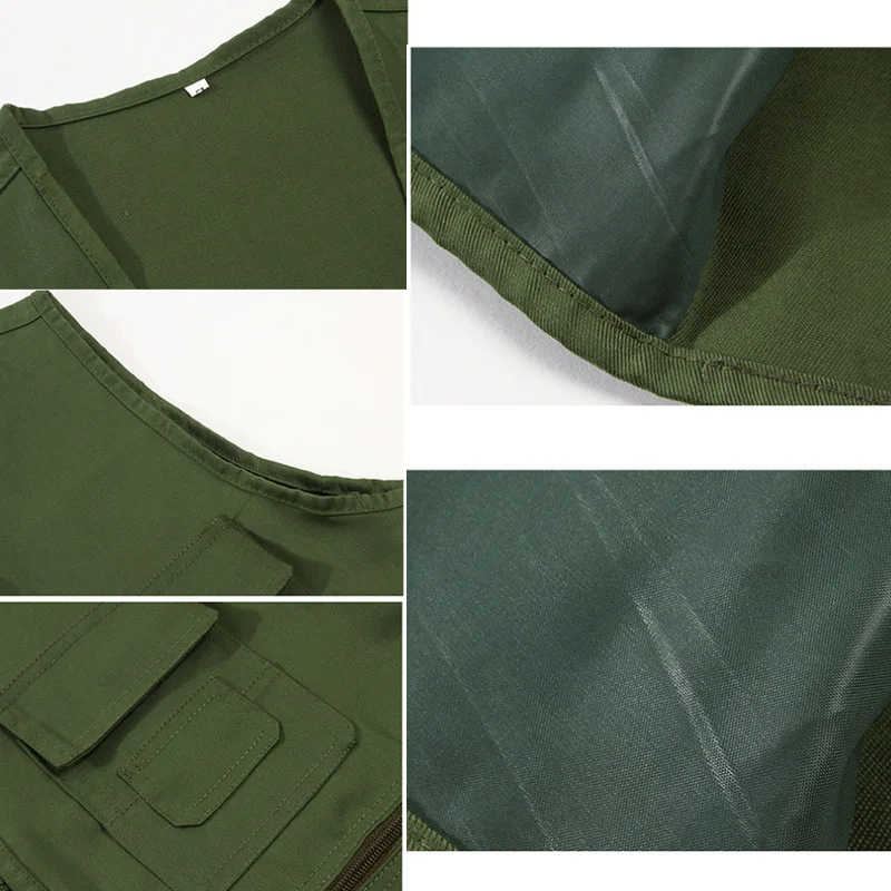 Новинка мужской и женский жилет с множеством карманов на молнии Свободный