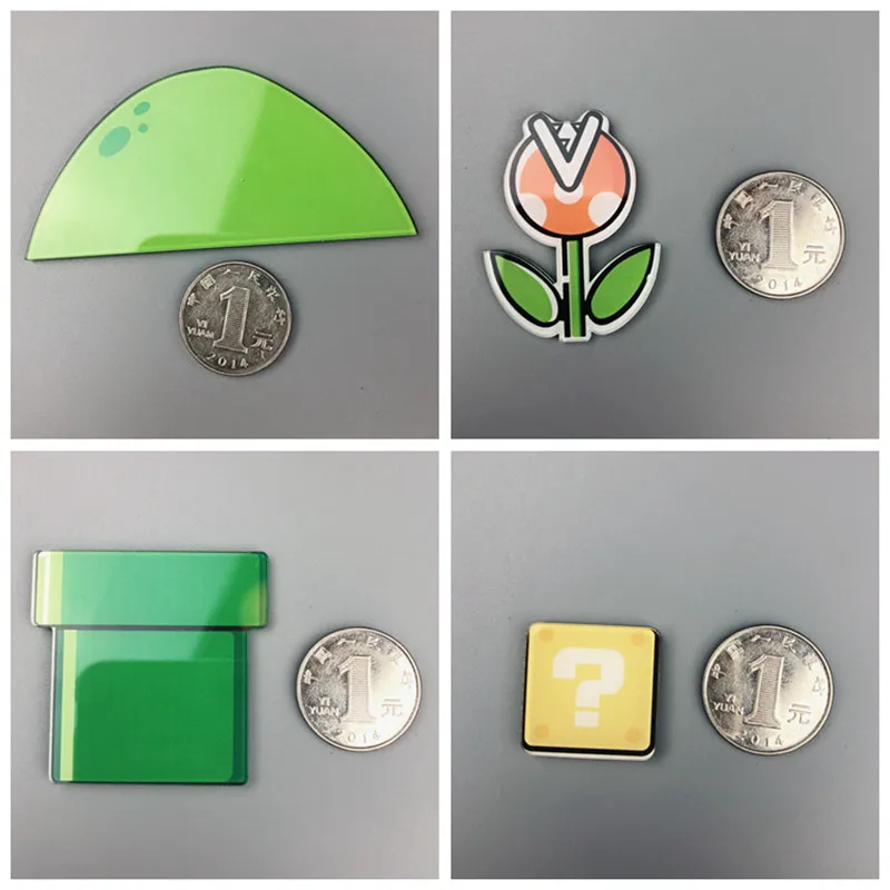1/12 Pcs Super Mario Fridge Sticker Child Student Birthday Gift Fridge Sticker Message Sticker Sticker Home Decoration