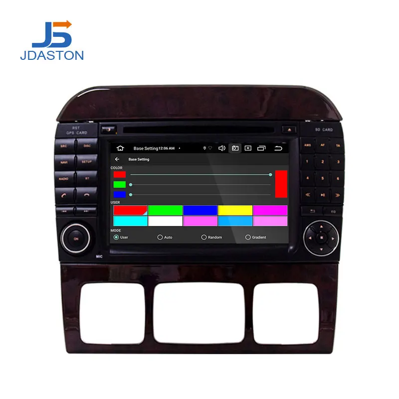 Автомобильный мультимедийный плеер DSP CARPLAY Android 10 для Mercedes Benz W220 W215 S Class S280 S320 S350 S400