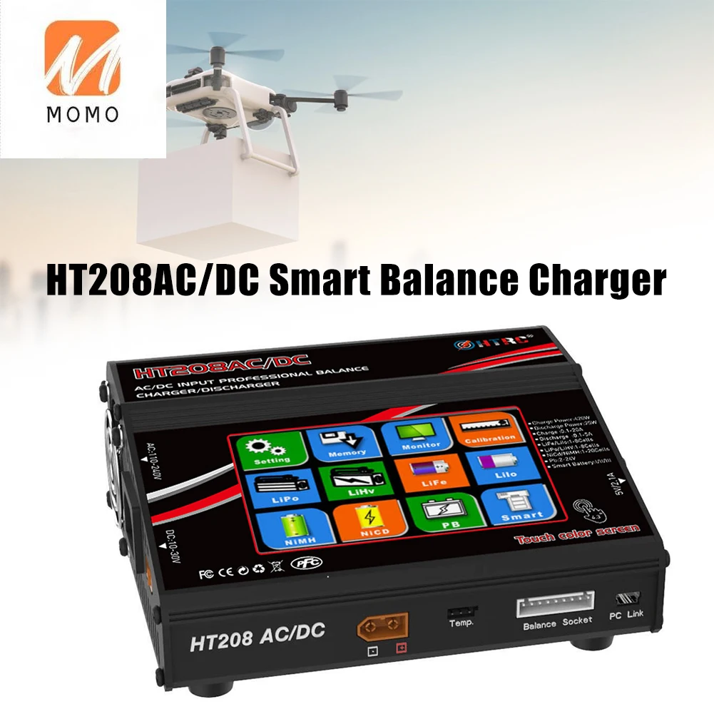 

HT208AC/DC LCD Smart Balance Charger B6 B6AC Touching Charger Digital Accessory 4.3 Inch
