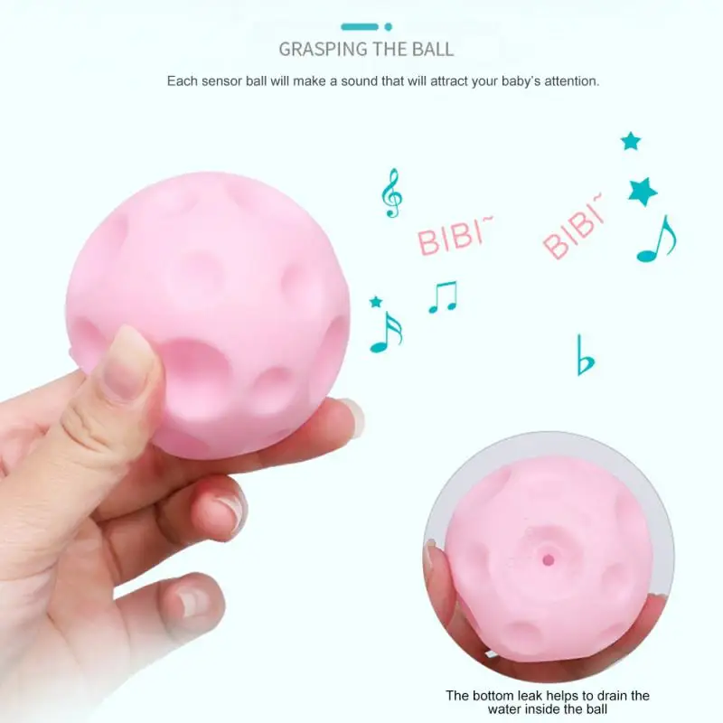 

Baby Touch Hand Ball Toys Rubber Textured Hands Touch Ball Baby Sensory Toys Ball Bath Toys Hand Ball Toy for kids gifts