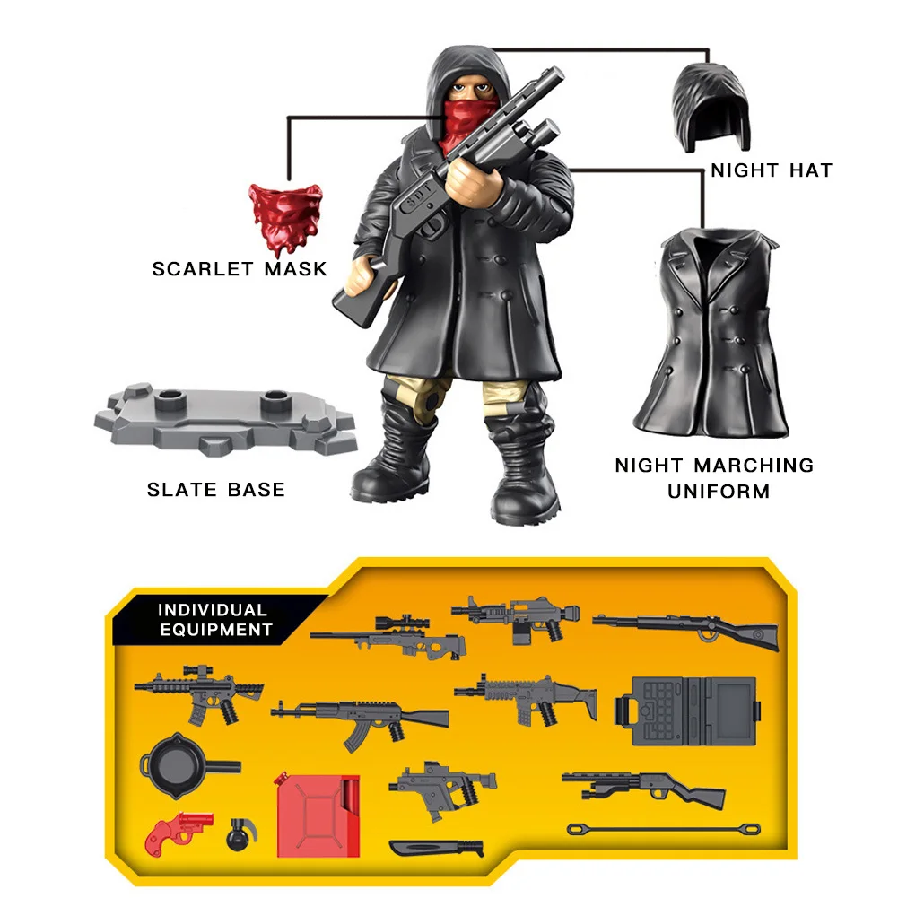 Имитация солдат строительные блоки солдаты военная модель игрушка для мальчика