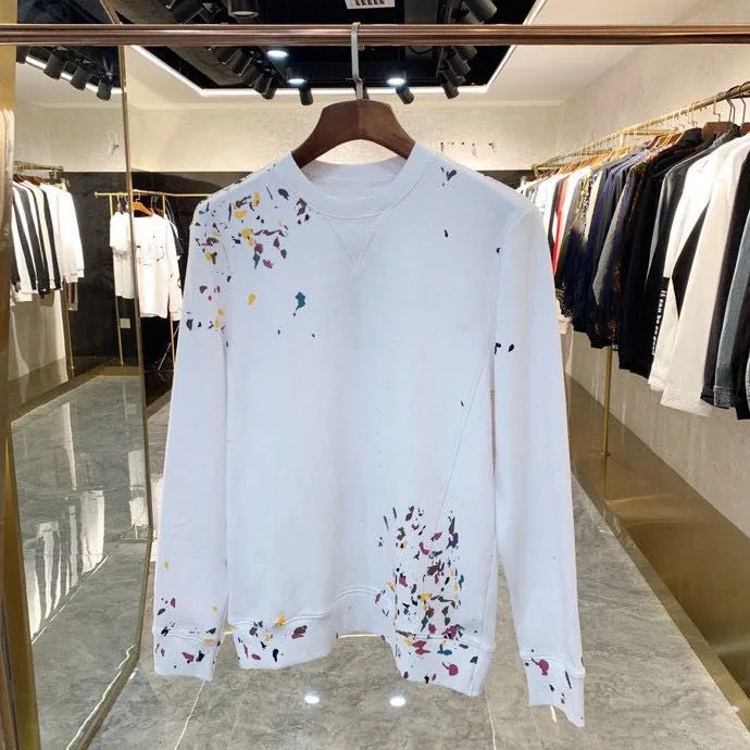 

Autumn and winter new printed round neck sweater