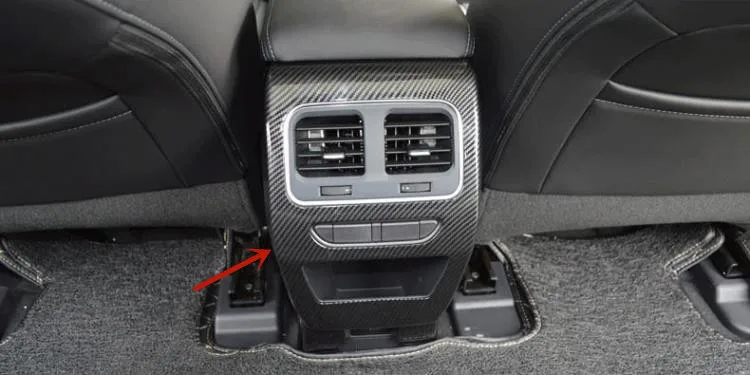 

For Haval F7 2018-2020 ABS Chrome Anti-kick pad for air outlet of rear air conditioner Anti-scratch protectioncar accessories