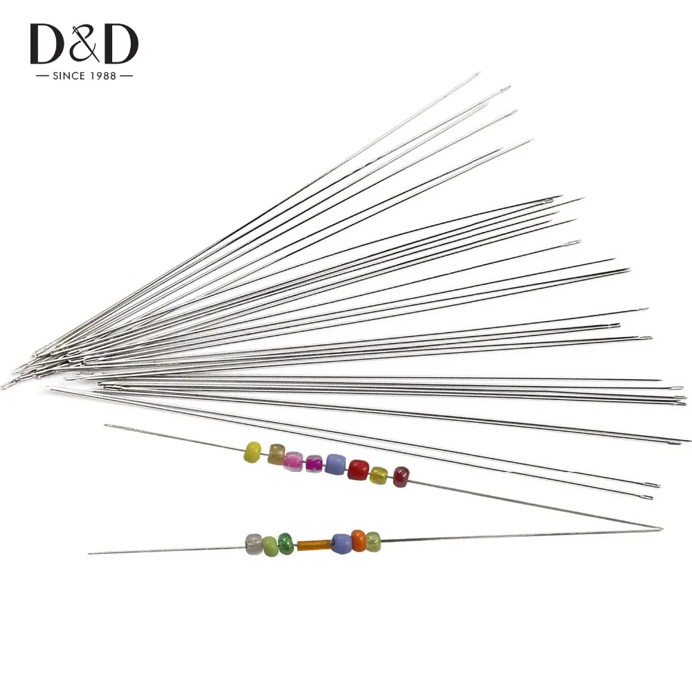 D& D практичные 10 шт. из нержавеющей стали длинные иглы для нанизывания бусин ручной инструмент DIY ремесла вышивка крестиком аксессуары