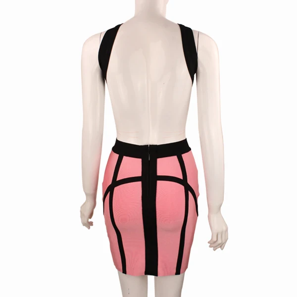 

Cross Sexy Party Wrap Dress New Women Clothing Formal Strap Sexy Hollow Out Nightclub Party Dinner Evening Bodycon Dresses