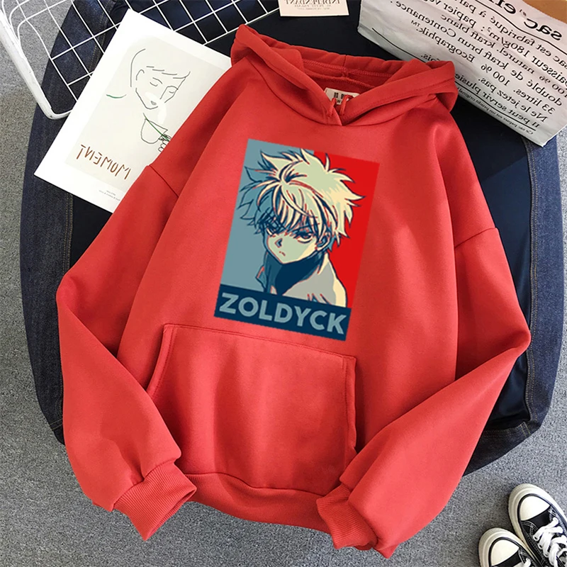 Толстовка унисекс hunter x ZOLDYCK Повседневный пуловер с длинным рукавом принтом в