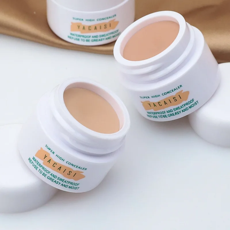 

1Pcs Concealer Moisturizing Gentle Covering Spots Acne Scars Oil-Control Brightening Natural Nourish Whitening Face Makeup 10g
