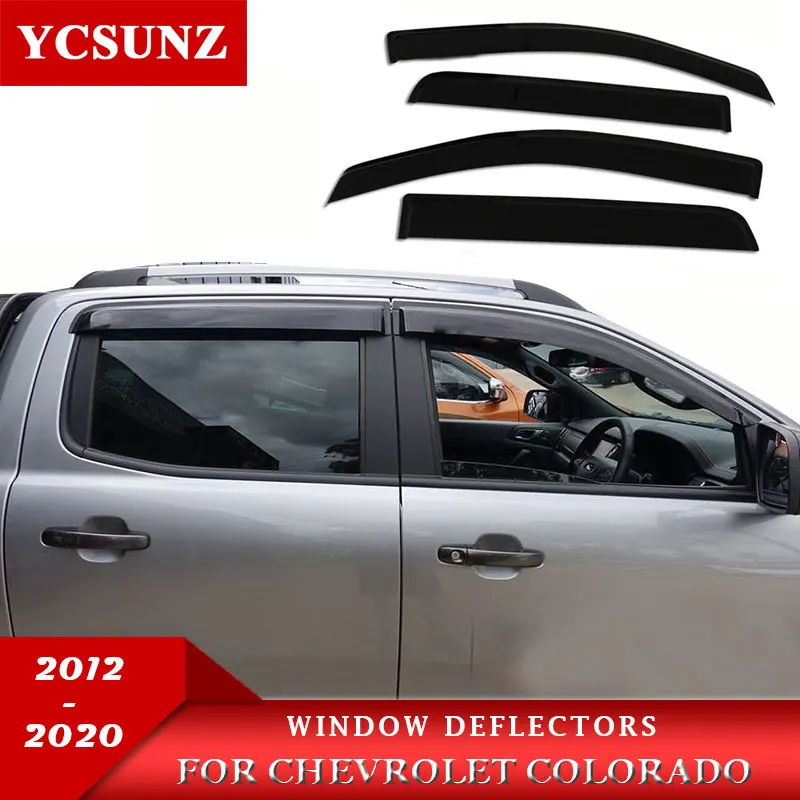 Погодный козырек для окон Holden Chevy Colorado 2012- двойная кабина