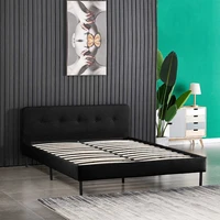 80x60x34 inch queen size bed frame upholstered platform bed panel bed with headboard bed frame for children teens adults bedroom