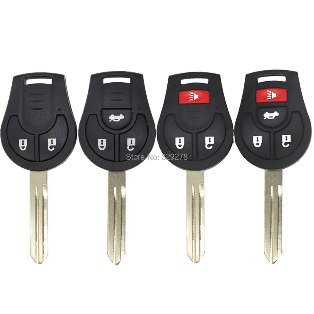 Сменный Чехол для дистанционного ключа автомобиля чехол Nissan 2 3 4 кнопки Uncut Blade Micra