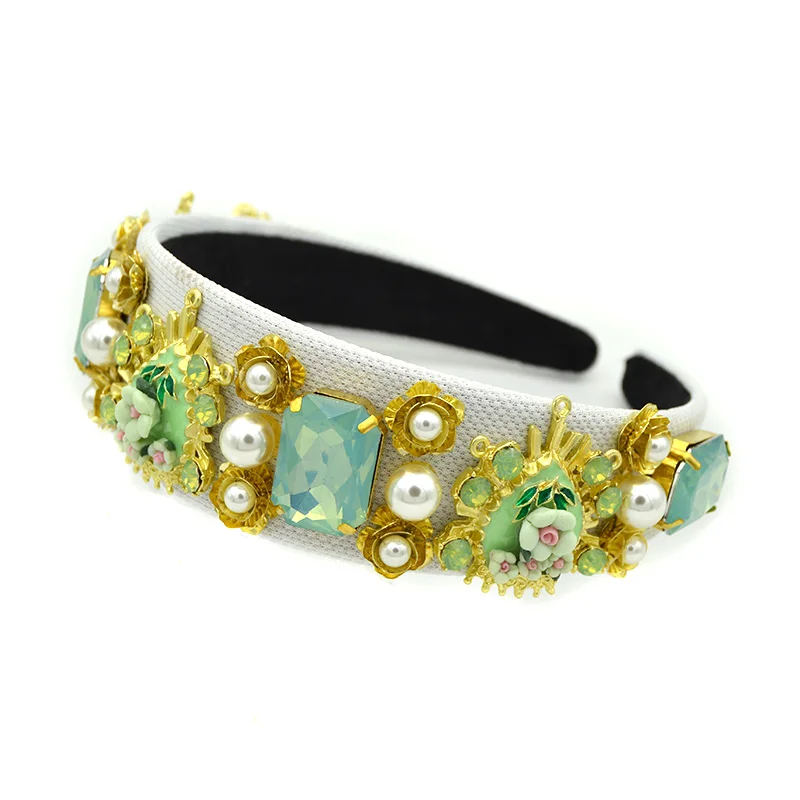 Женская повязка на голову в стиле барокко с жемчугом|Украшения для волос| |