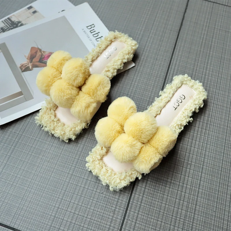 Новинка сезон осень стильные женские домашние тапочки обувь на искусственном