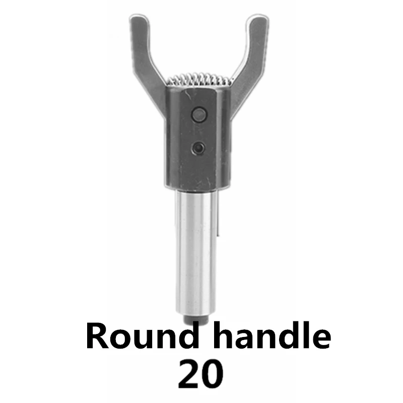 20x20mm Round Bar Автоматический шпю Съемник 16 20 25 мм Фидер ЧПУ две когти Sqaure круглый бар Съемник клипер обратно-тяга экстрактор токарные инструменты для рисования - Цвет: 20x20mm Round Bar
