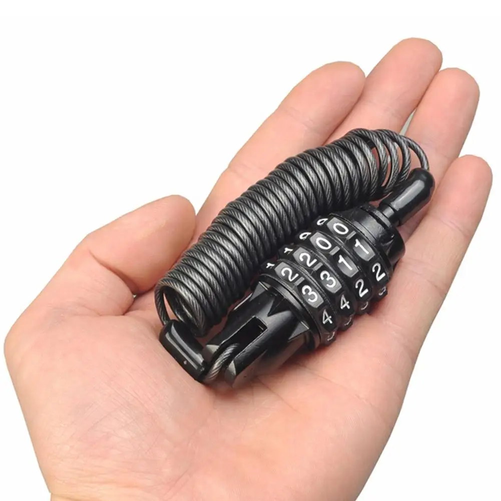 Замок для мотоциклетного шлема с тросом из стальной проволоки Прочный