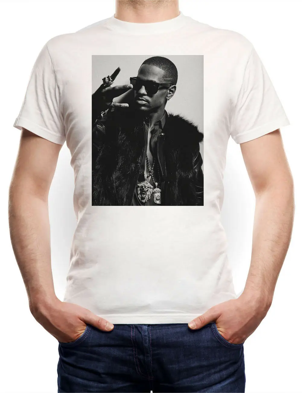 Футболка Big Sean Westcoast белая Дрейк Вест Браун Канье Крис Рианна рэп шоу оригинальное