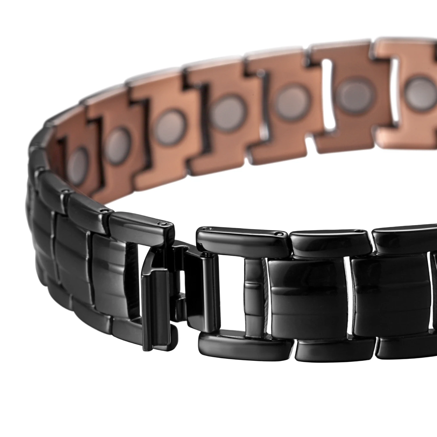 Браслеты WelMag с лечебной энергией медные браслеты для мужчин ретро черным