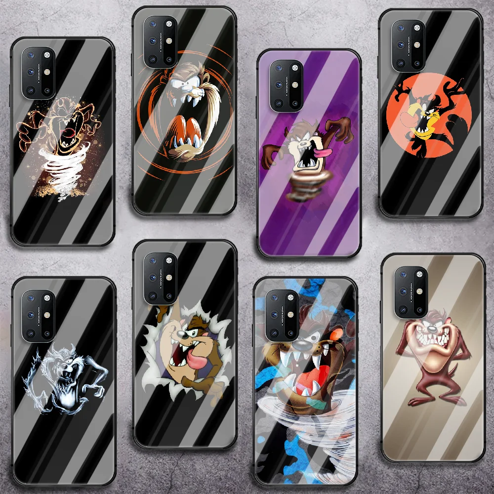 

Tunes Tasmanian Devil Taz Phone Tempered Glass Case Cover For Oneplus 5 6 7 8 9 Nord T Pro Back Prime Pretty Black Etui