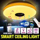 110 в 36 Вт 220 В 72 Вт WiFi современный RGB светодиодный умный потолочный светильник bluetooth потолочные светильники для спальни музыкальный потолочный светильник с пультом дистанционного управления