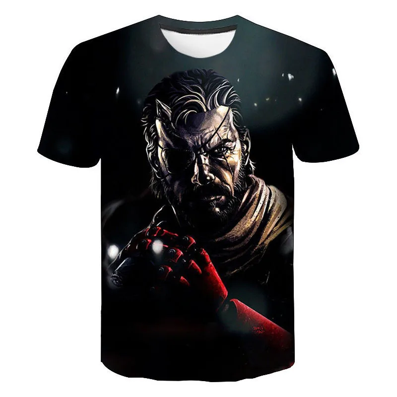 

Man Clothing MGS Metal Gear Solid 3D Printed T-Shirt Fashion Shooting Game Streetwear Men Women Oversized T Shirt Harajuku Tops