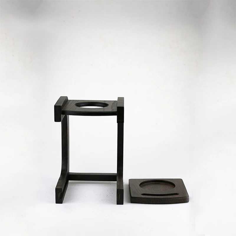 Многоразовый набор фильтров для кофе из массива дерева ручная работа держатель