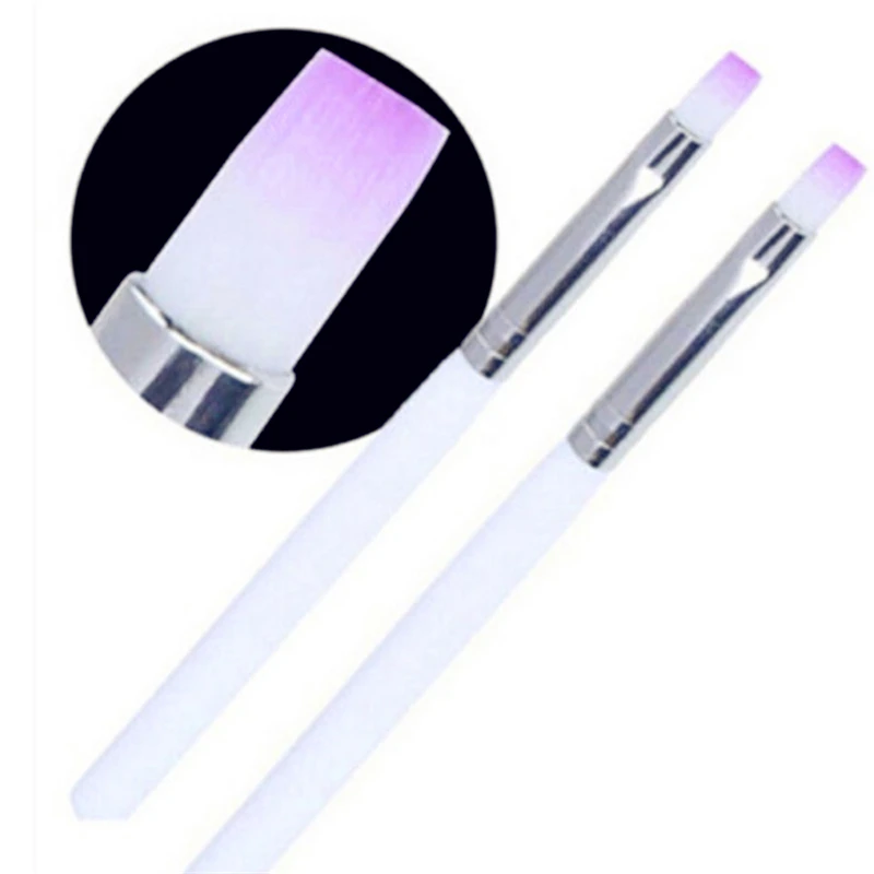 

Single Nail Brushes White Rod Phototherapy Pen Nail Brush Long Lasting Durable Beauty Nail Art Makeup Tool Women Hot Sale T0421